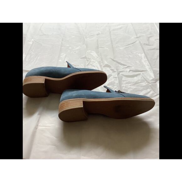 Jeffrey Campbell Lawson Blue Suede Loafers With Tassels Size 7 Shoes Womens - Picture 3 of 4
